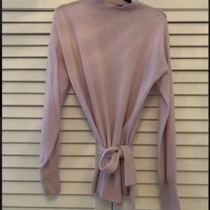 Club Monaco Cashmere Pink Belted Sweater